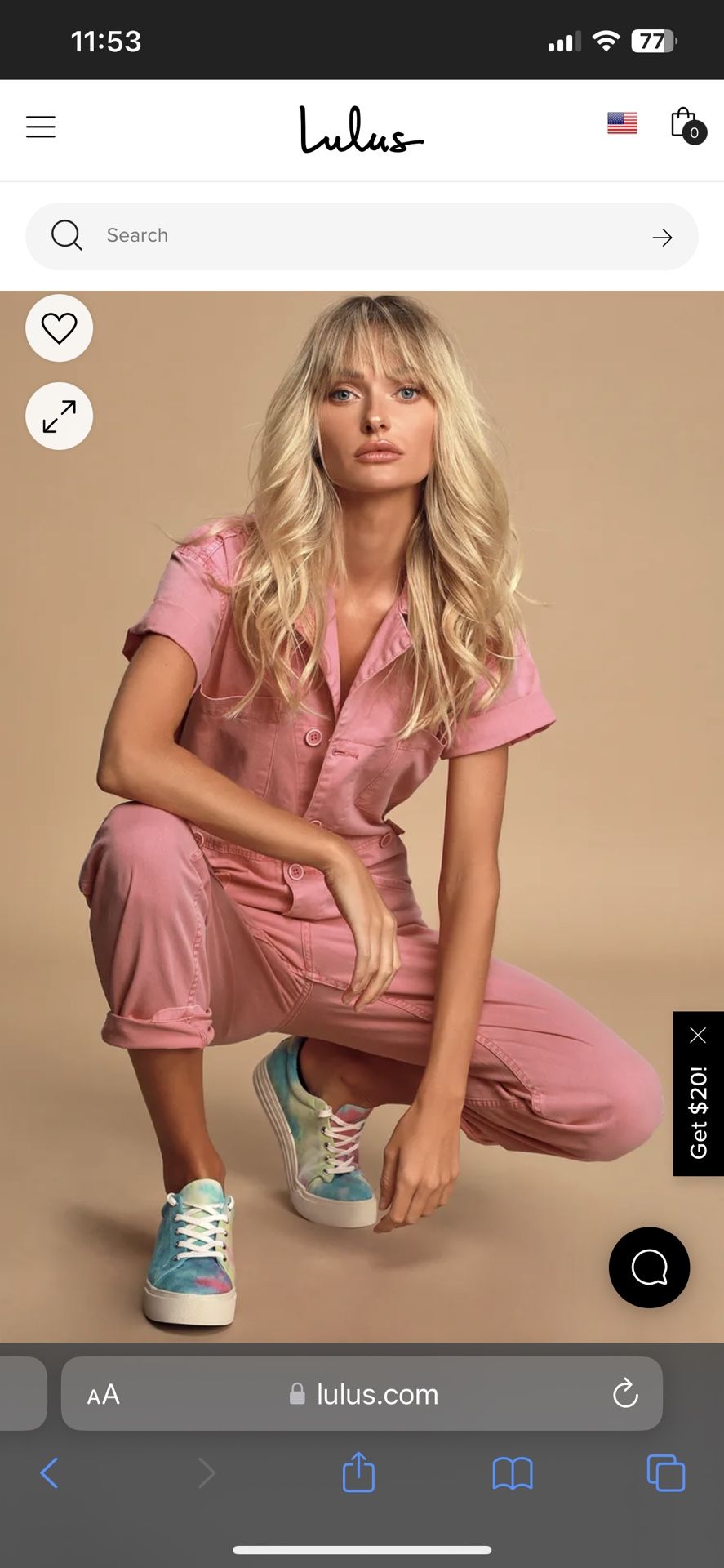 Pink lulus Jumpsuit