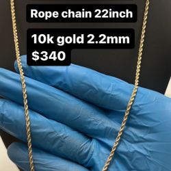 10k Gold Rope Chain