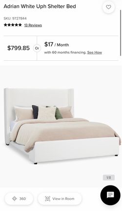 Adrian White Uph Shelter Bed