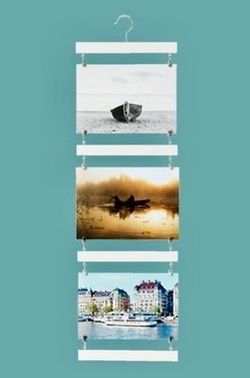 IKEA Nackstra Hanging Picture White Frame for 3 Photos 10319173