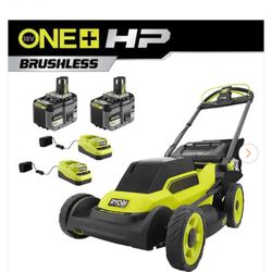 ONE+ HP 18V Brushless 20 in. Cordless Battery Walk Behind Self-Propelled Lawn Mower w/ (2) 6.0 Ah Batteries and Chargers