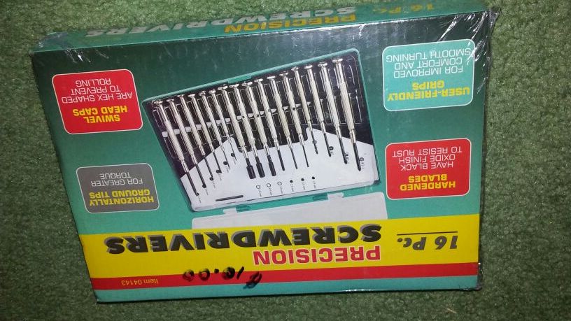 16Pc. Prrcision Screwdrivers new