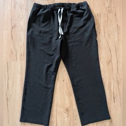 Figs Pants Black Womens Size XL