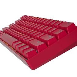 GK61s Mechanical Gaming Keyboard - 61 Keys Multi Color RGB Illuminated LED Backlit Wired Programmable for PC/Mac Gamer (Gateron Mechanical Brown, Red)