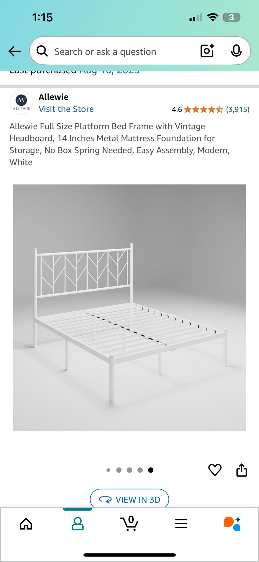 Full Bed Frame + Mattress + Mattress Cover & Beddings