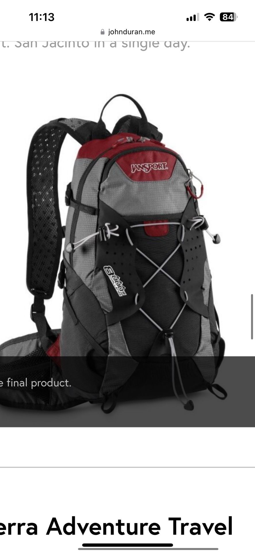 Jansport 8000M Challenge Hiking Backpack