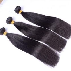 14" 16" 18" Brazilian Straight Hair Bundles