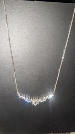 925 sterling silver with cluster cubic zirconias