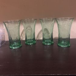 Vintage LARGE Coca-Cola FLUTED Glasses 16 oz