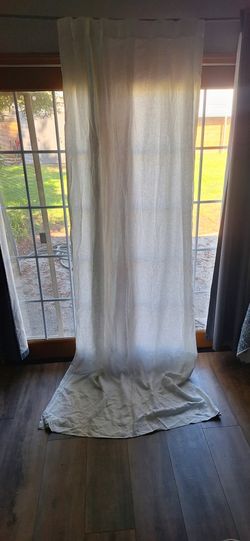 2 NewPottery Barn Linen Curtains