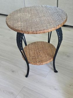 Rattan Accent Table