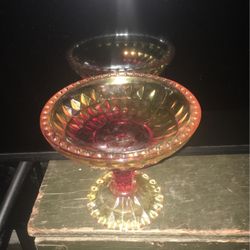 Vintage Glass Candy Dish