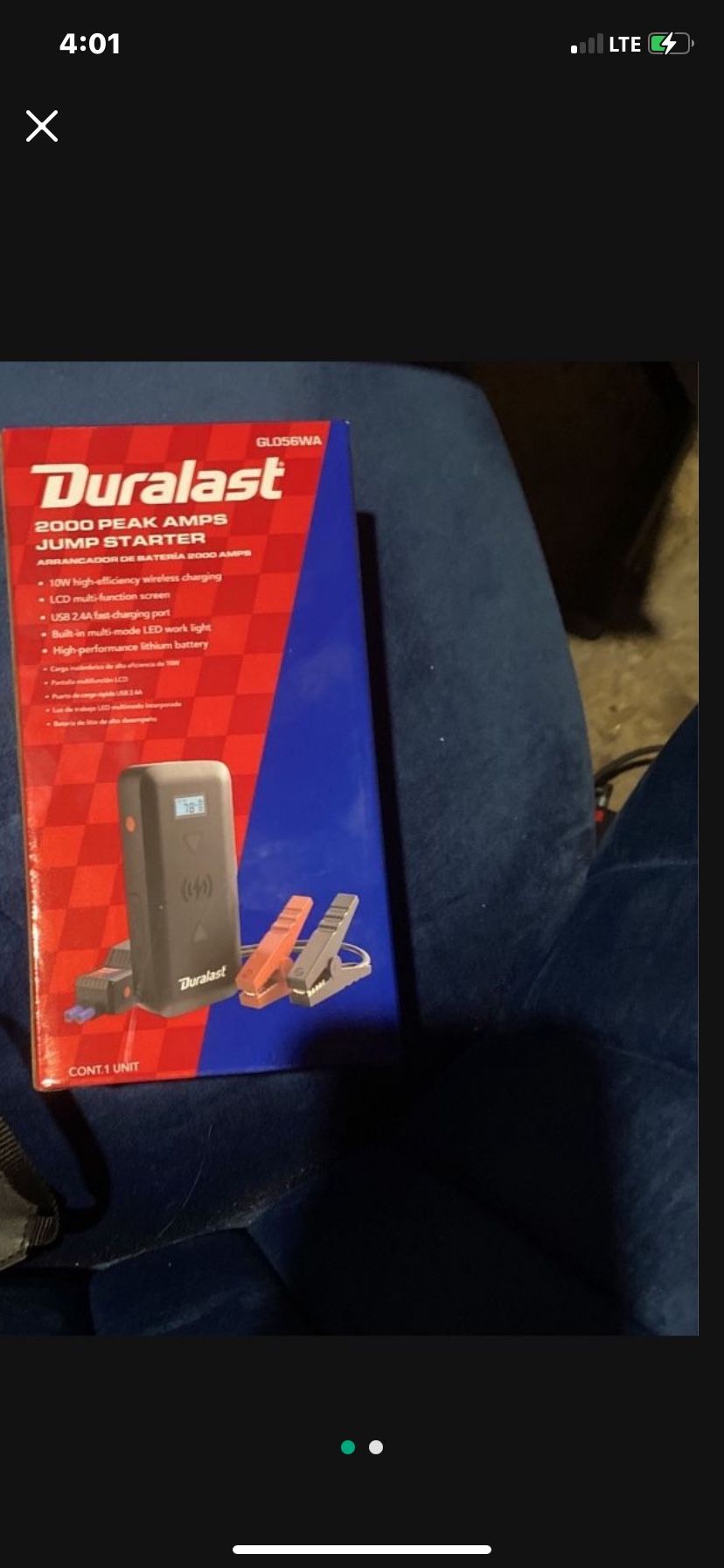 duralast portable jumpstarter