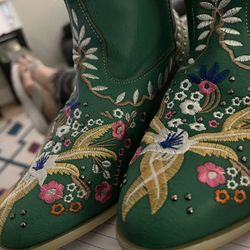 Pair Of Hand designed And Sewn Boots 