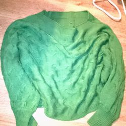 Green Knit Sweater 