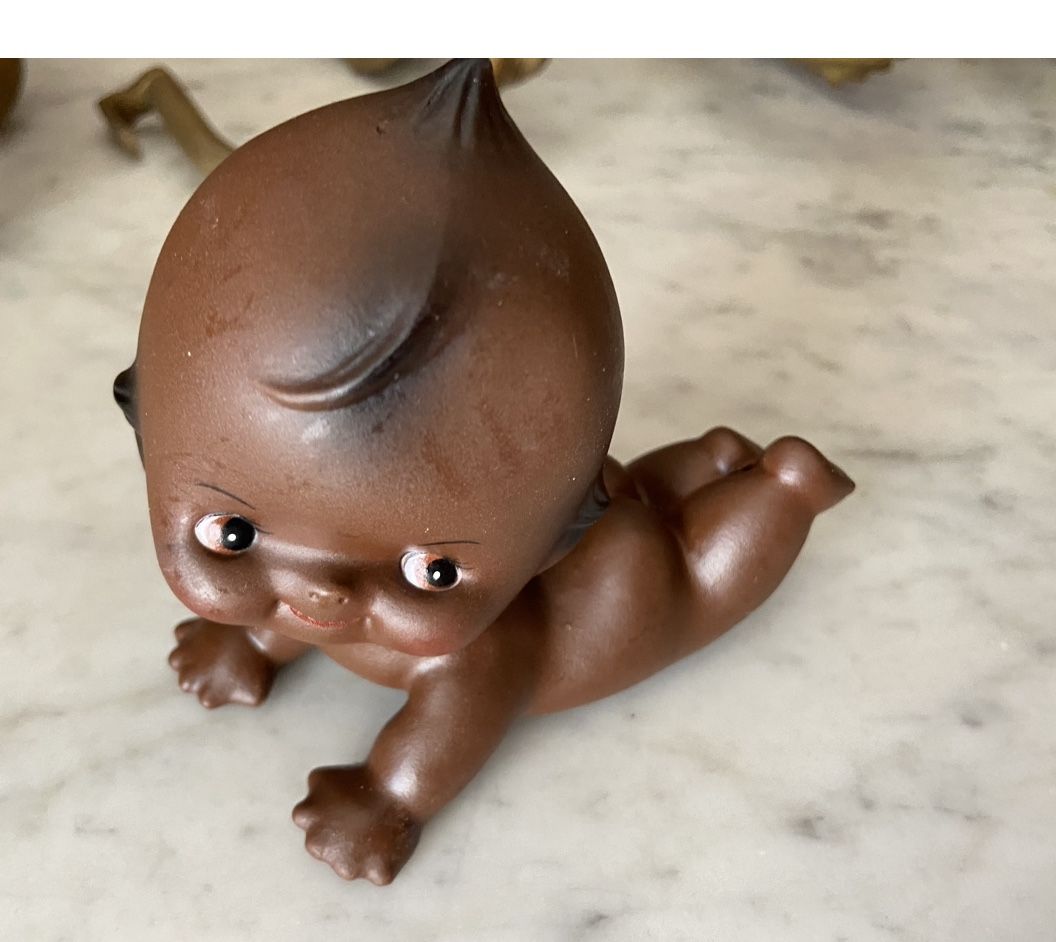 3 Plastic Kewpie Dolls 