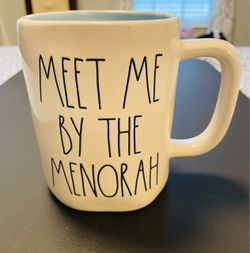 Beautiful Rae Dunn “ Meet me by the Menorah” mug