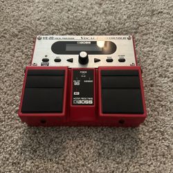 Boss VE-20 Vocal Performer Effects pedal for Vocal Multi-Effects processor Red