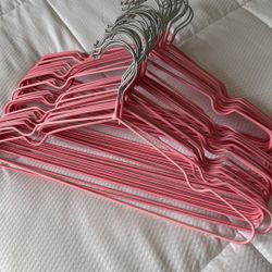 Pink Metal Hangers 