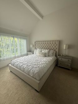Cal King Bedroom Set - Bed Frame, Dresser, Nightstands