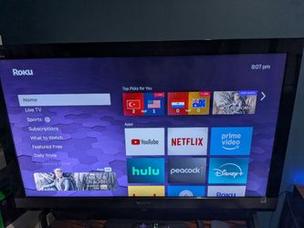Smart TV with Roku sound bar