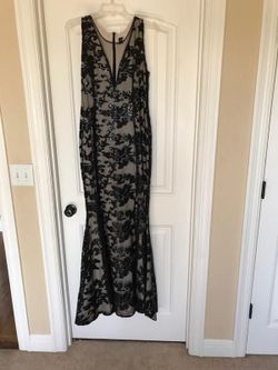 Black & Champagne Dress (Size 11/13)