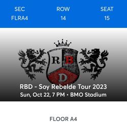 RBD Floor Ticket