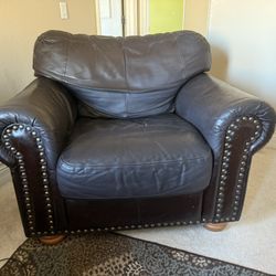 Italian Leather Oversized Chair