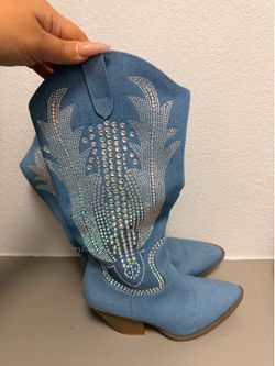 Rhinestone cowboy boots