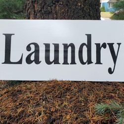 Laundry Wood Sign