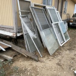 Miscellaneous windows and doors all used