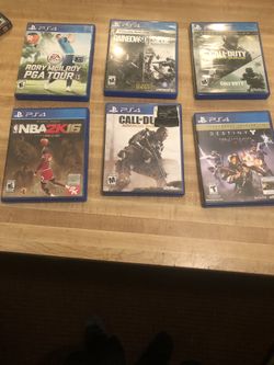 PS4 games Destiny NBA2K16 Roy McIlroy Rainbow Seige Call of Duty