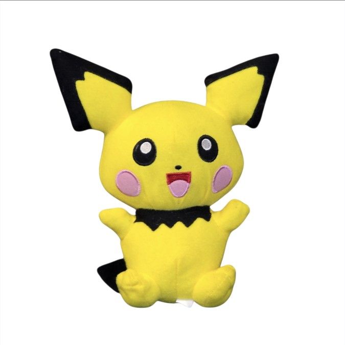 Toy Factory Pokémon Smiling Pichu Plush 8" Stuffed Animal Tagless Cute Kawaii
