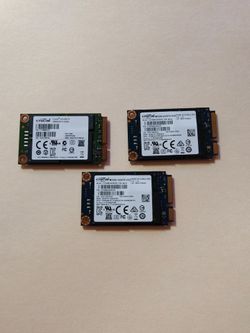 3 mSATA solid state drives ssd