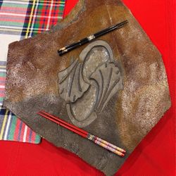 Decorative Slate Sushi Serving Plate