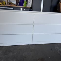 IKEA Storklinta 6 Drawer Dresser White 