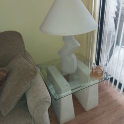  End Table And Lamp