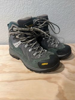 Asolo Fission Hiking Boots Gore-Tex Green Gray Women's Size 4.5