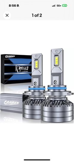 Fahren Krieges 9005/HB3 LED Light Bulbs 100W 22000 Lumens 6500K  Pair IP68