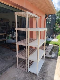 Heavy Duty Plastic Removable Garage Storage Shelving (both for 50)