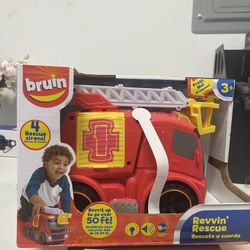 Toys R Us Bruin Revvin Rescue Friction Fire Truck Revvin Rescue