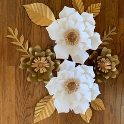 Paper Flowers Backdrop Room Decor Home Decoration 