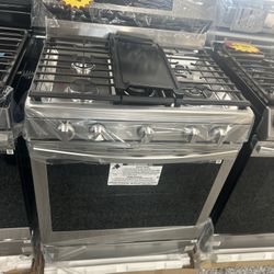 SAMSUNG GAS STOVE!!! Air Fryer!!! Convection Oven!!! STAINLESS STEEL BRAND NEW!!!5 Burners With Grilled!!!!