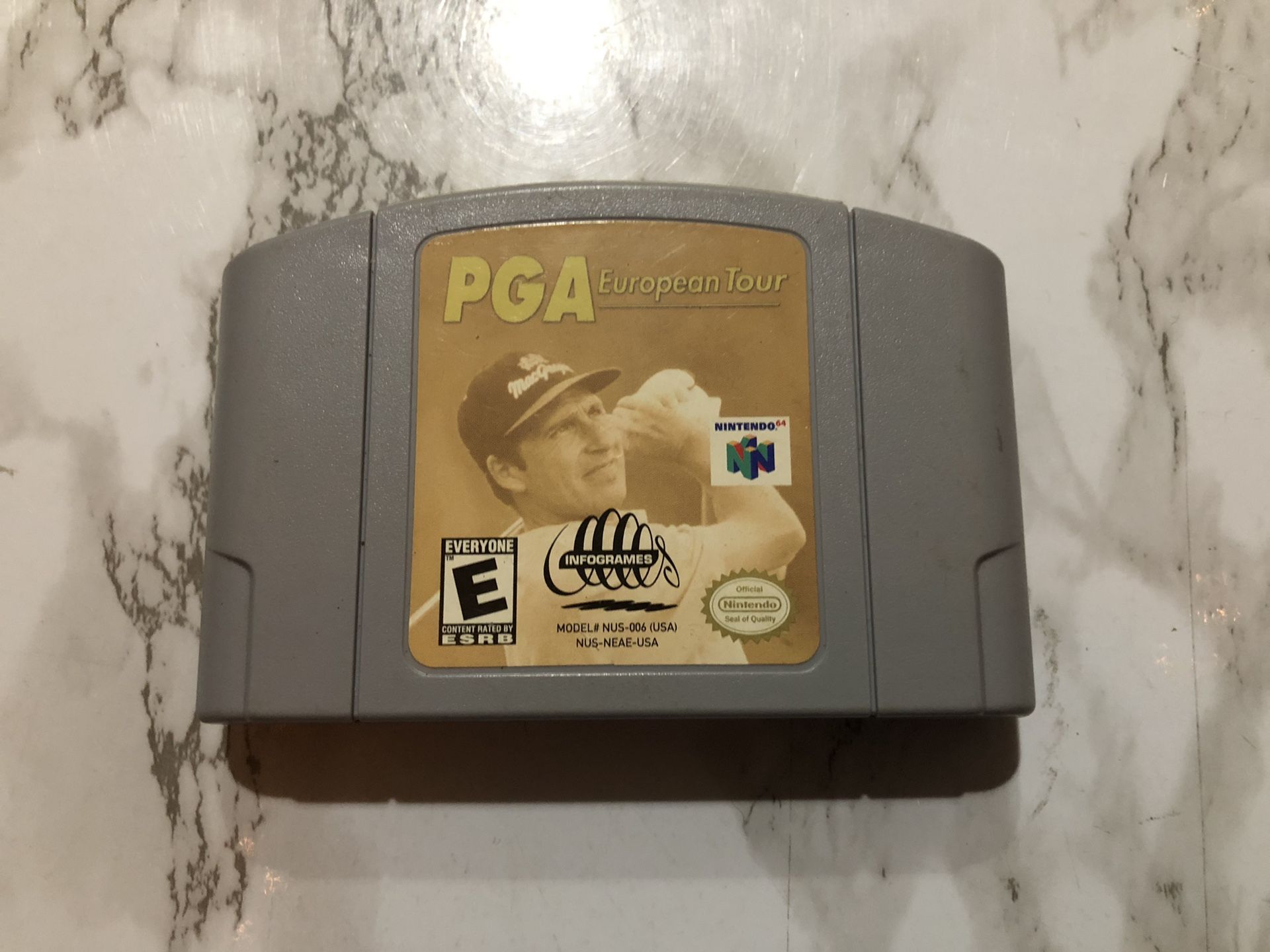 Nintendo 64 N64 game PGA European Tour