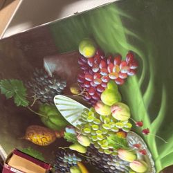 Huge Large Grapevine Canvas portrait No Frame Doesn’t Need One Like New