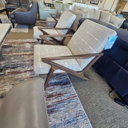 Fabric Accent Chair-Swaxon 