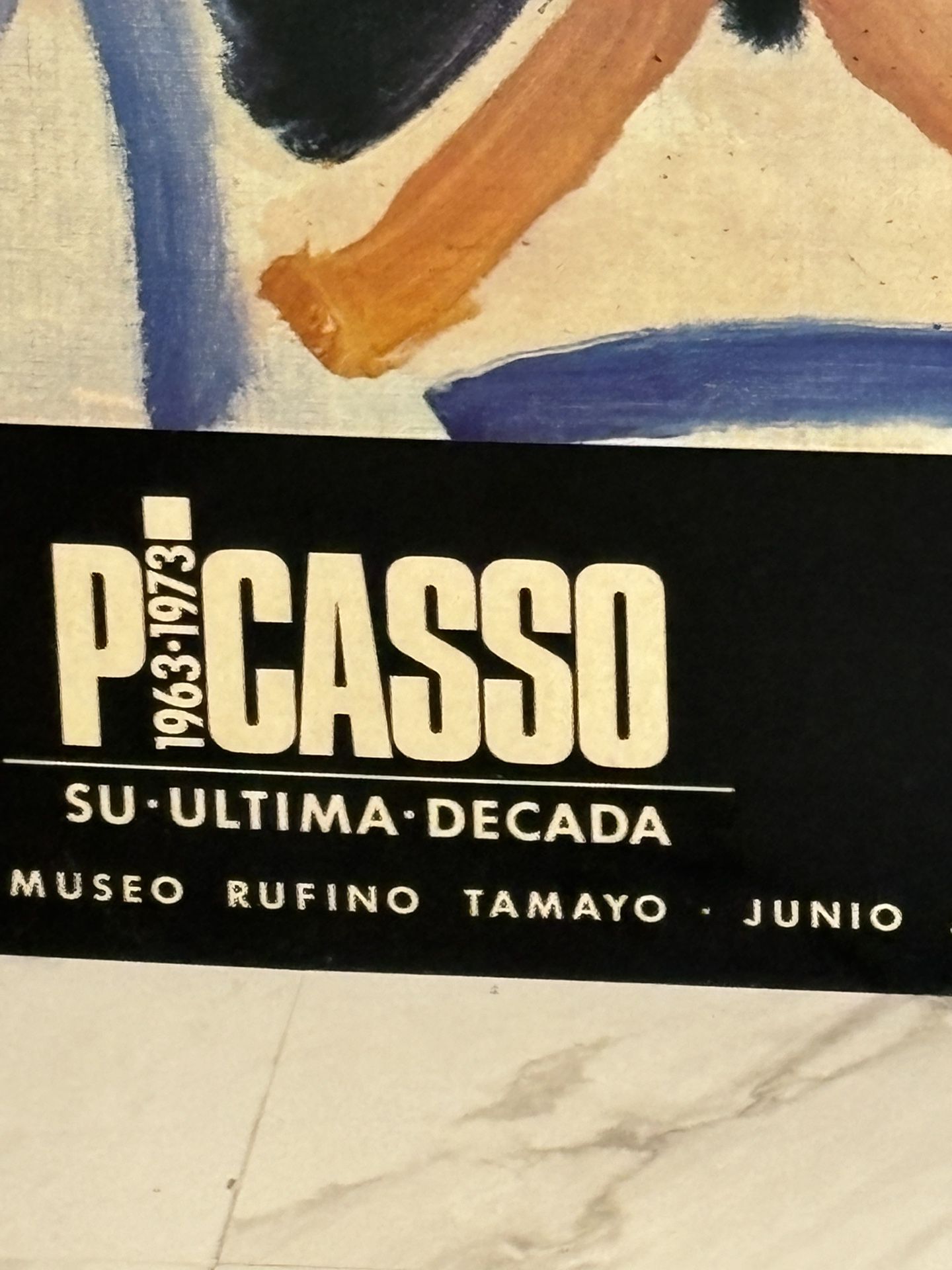 Picasso Vintage Vibrant Abstract Exhibition Poster 