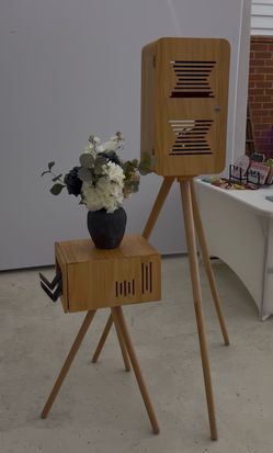 Vintage bamboo wood photobooth  (only)
