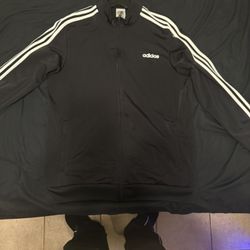 Adidas Black Track Jacket – Size L – Used