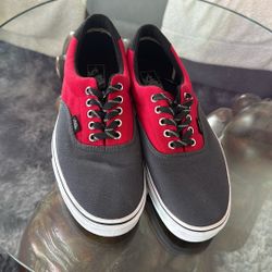New Vans Red And Grey Size 10.5